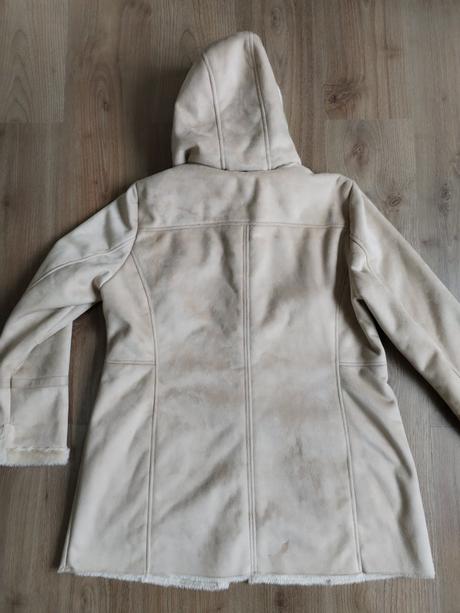 Dámský kabátek s kožíškem vel 46, c&a,xxl