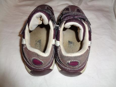 Super fialové celoroční boty na suché zipy, 27