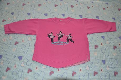 Silnější mikina s výšivkami, 110