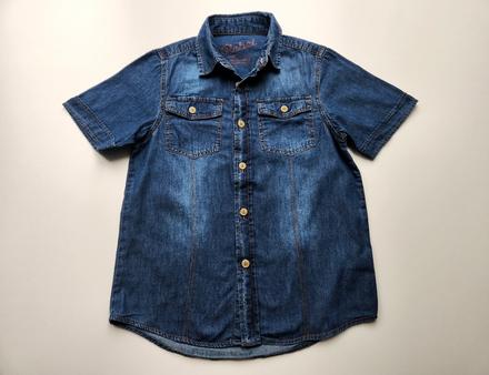 Riflová košile s krátkým rukávem vel. 146, rebel,146