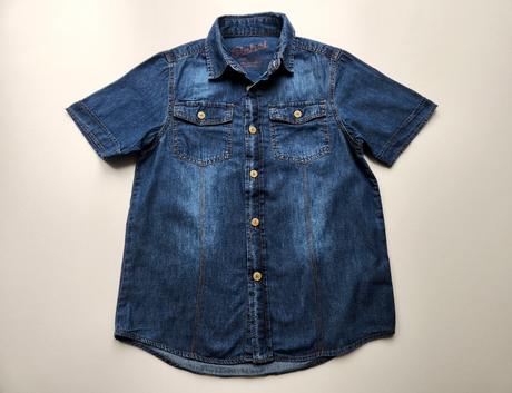 Riflová košile s krátkým rukávem vel. 146, rebel,146