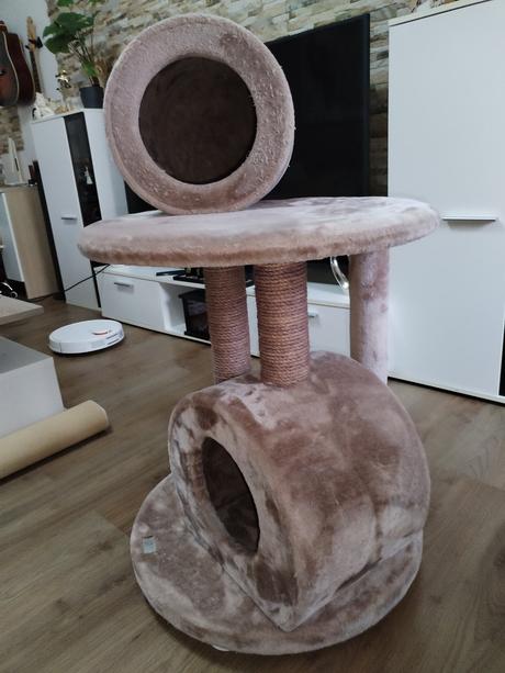 Škrabadlo pro kočičku v růžové barvě, 