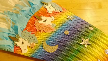 Kornout s konickem na 1.den skoly - 1. trida,