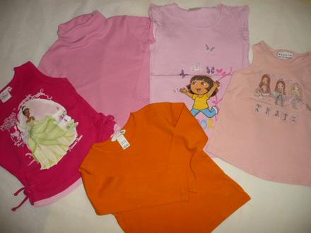 Tričko rolák tílko 3ks dora princezna 3/4 r, 104