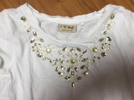 Dívčí kamínkové triko next, vel. 6 let, next,116