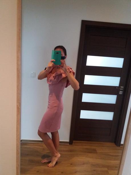 Slavnostní starorůžové šaty gate vel. s/36, gate,s