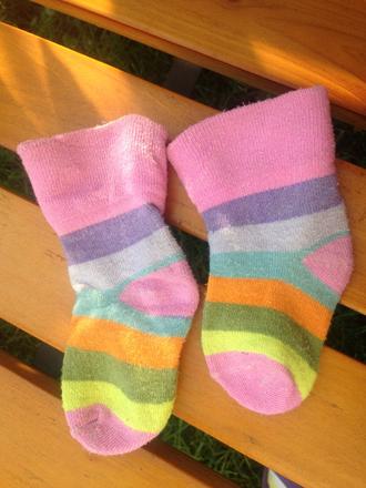 Dívčí ponožky proužky, 17