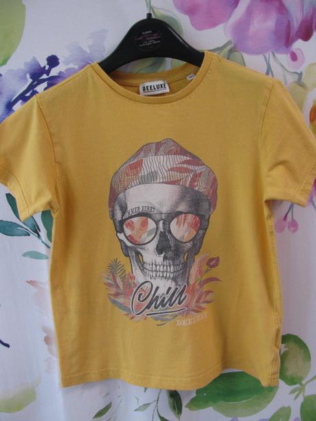 Bavlněné žluté frajerské tričko, 140
