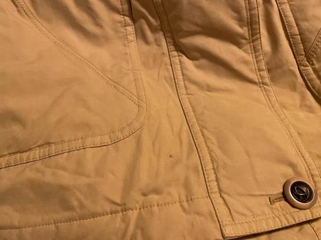 Nová zateplená béžová bunda s kožíškem, vel s i ví, s