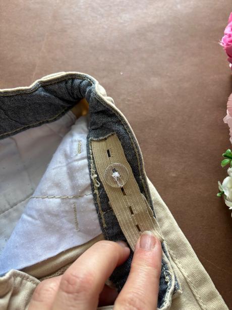 Kraťasy béžové plátěné- v.4/5 let, denim co,110