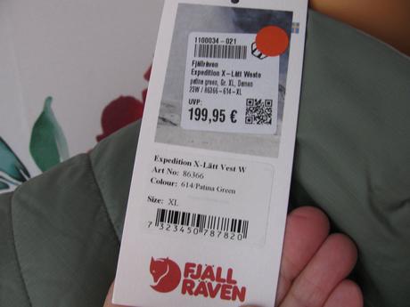 Luxusní lehká dámská vesta švédské zn.fjällräven, xl