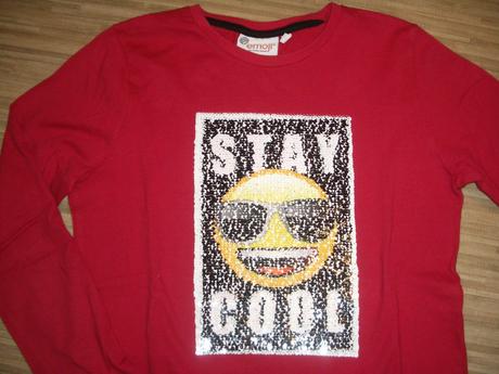 Triko dl.rukáv vel.146-152 emoji, 146