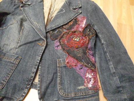 Elastické riflové sako vel.m-l pro maminy, tally weijl,m