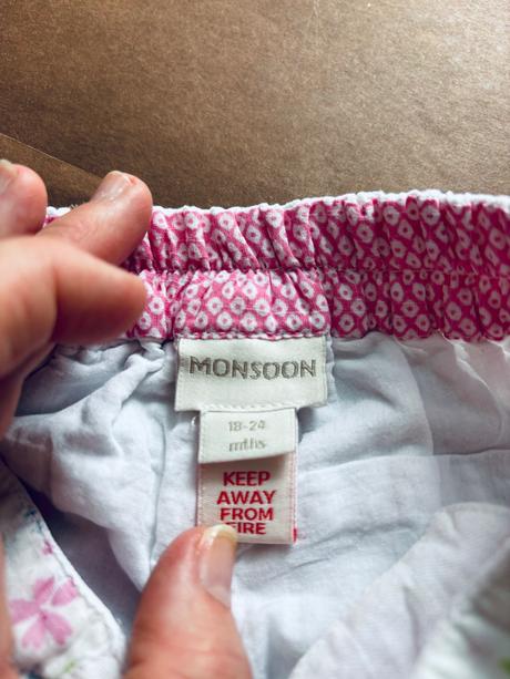 Letní bílé kalhoty - v.2/3 roky, monsoon,98