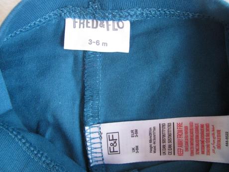 Tyrkysové elastické bavlněné legíny, f&f,68