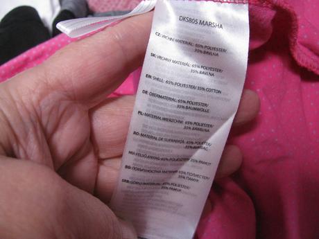 Dívčí sytě růžové elastické šaty s puntíkem, lewro,158