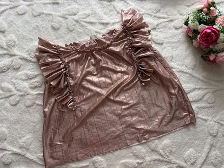Top společenský lesklý - v.7/8 let, h&m,128