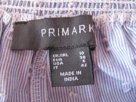 Plátěná letní světle modrá halenka top, primark,38