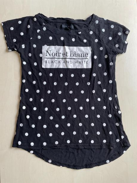 Puntíkaté triko, vel s, noir, gare, gate,s