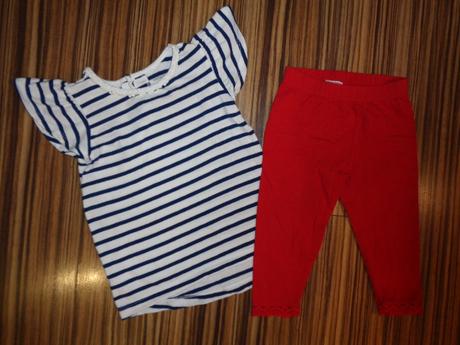 Nádherný komplet trička a legín s krajkou 2 roky, evie angel,98