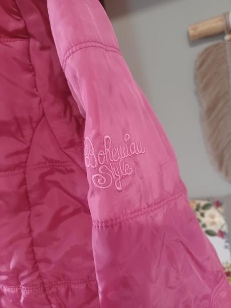 Růžová zimní bunda 170 / s-m, yigga,170