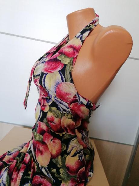 Letní šaty s ovocem, xs