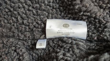 Černá bunda s kožíškem, clockhouse,s