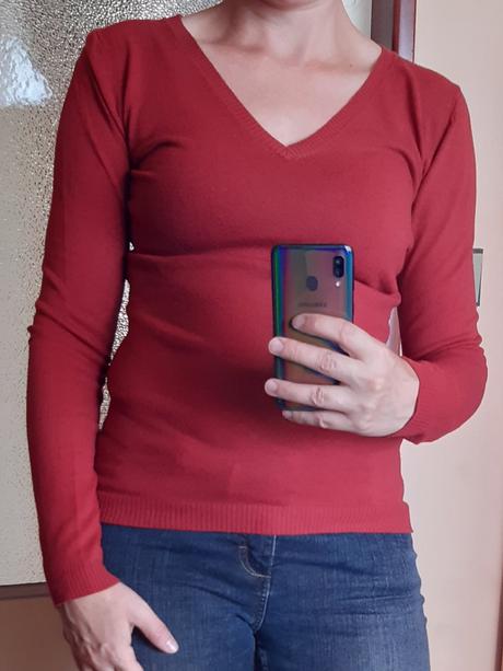 Červený svetřík, orsay,36