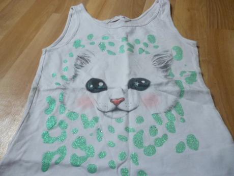 Kočičkové tílko 8-10, h&m,140