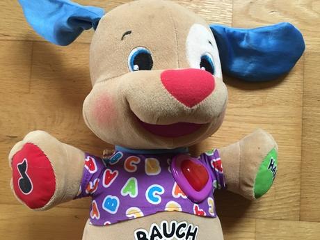 Interaktivní pes od fisher price - v němčině, 