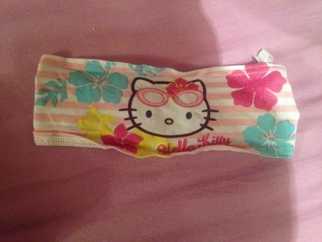 Dívčí čelenka hello kitty, obvod 46 - 52 cm, sanrio,86