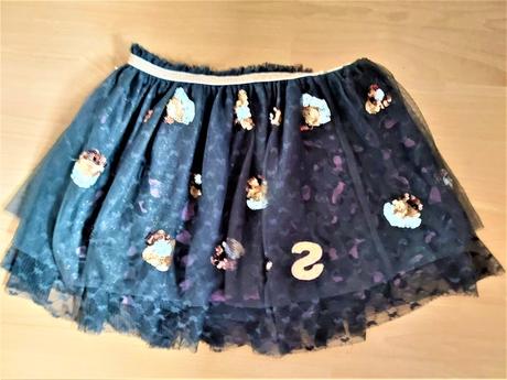 Krásná tylová áčková sukně s podšívkou 9-10 let, desigual,140