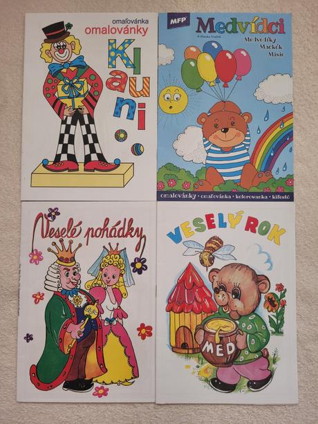 4x omalovánka,