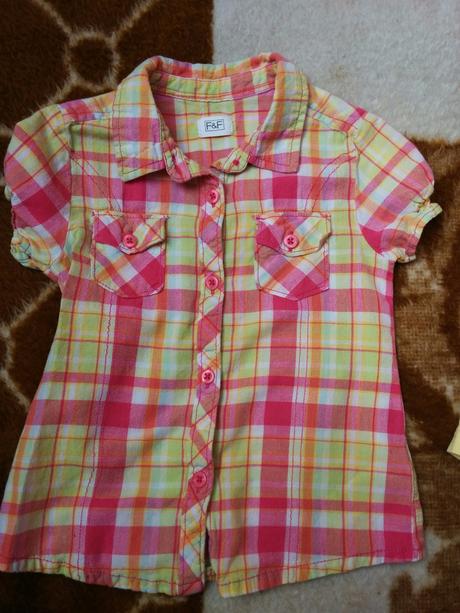 Tričko, halenka košile 3-4 roky, 104/110 velikost, f&f,104