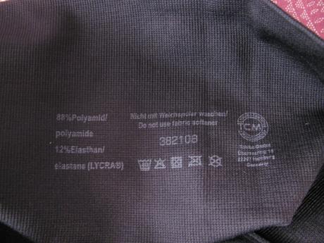 Kompresní 7/8 černé legíny, tchibo,s