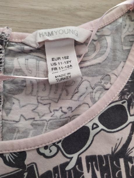 Šaty pyžamo, h&m,152