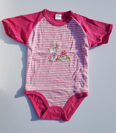 E178 dívčí body s krátkým rukávem proužek vel. 92, 92