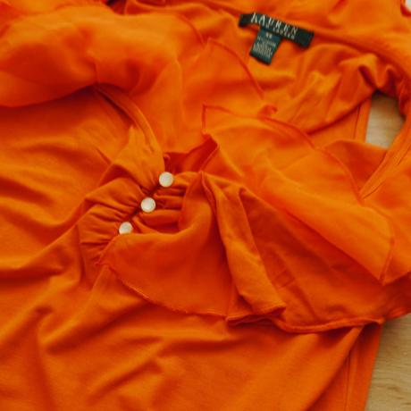 Ralph lauren xs top oranzovy, ralph lauren,xs