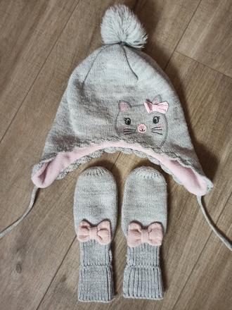 Set čepice a rukavic, h&m,86
