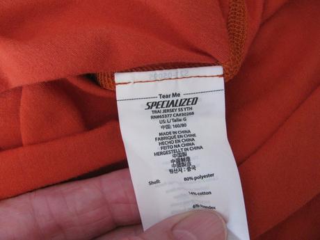 Dětské tričko cihlové barvy specialized / unisex, l