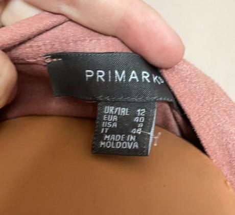 Šaty jakoby semišové - vel.m-l, primark,m