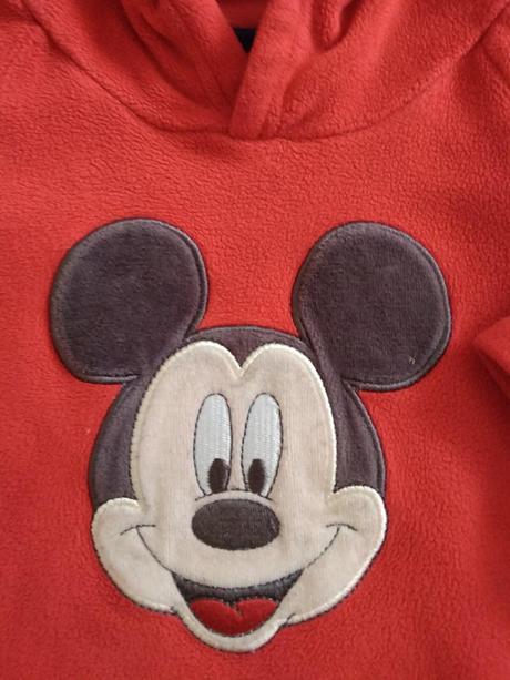 Fleecová mikina - mickey 6-9 měs., george,74