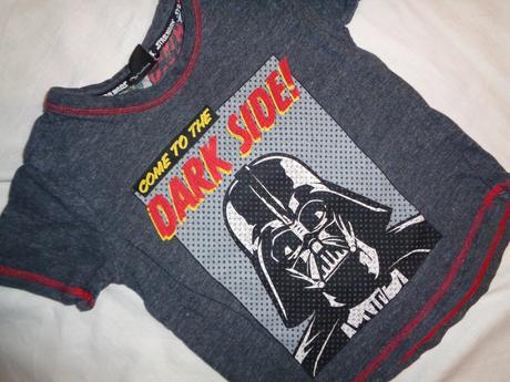 Šedé melírované tričko star wars, tu,116