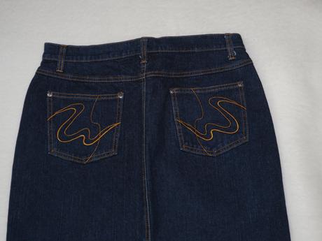 Tmave modra dzinova sukne, bonprix,40