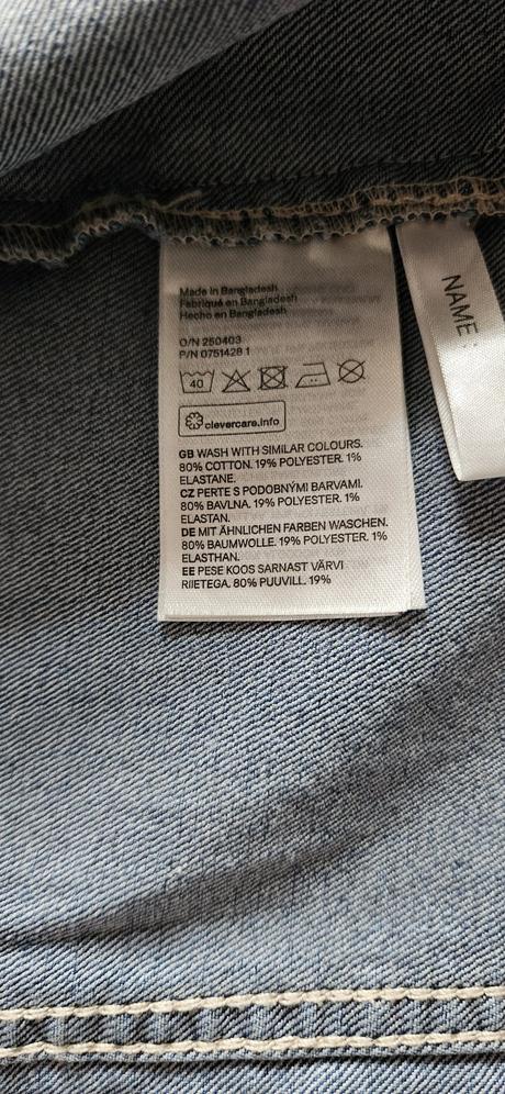 Dívčí džínová bunda, bundička, vel.140, zn.denim, denim,140