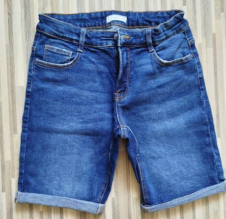 Riflové kraťasy, šortky, mango,158