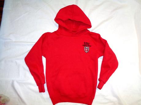 Luxusní teplá červená mikina, 128