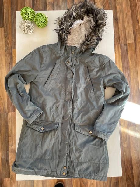 Khaki delší bunda, vel xs, atmosphere, atmosphere,xs