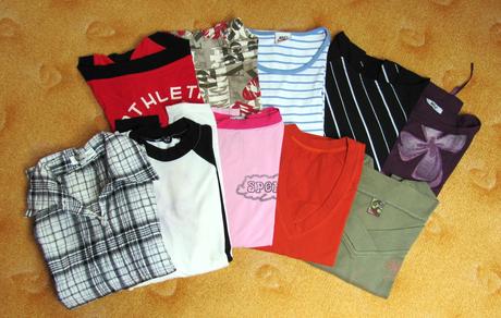 Balík dívčích triček, m