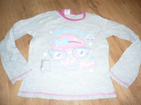 Tričko vel. 110/116, nošené a prané, obrázek vyble, 110
